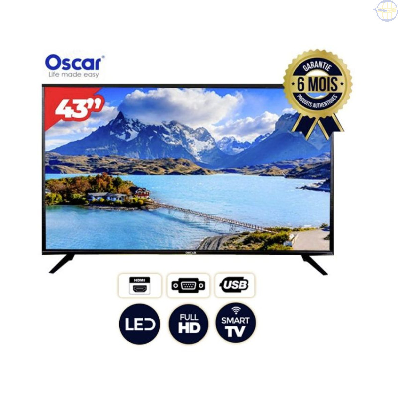 Smart TV Oscar - OSC-43D17SMT/S2 - 43 Pouces