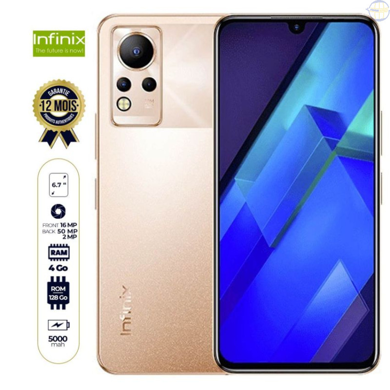 Infinix Note 12 - 128 Go - 4Go Ram - 6.7" - 2 sim - 50MP/16MP - 5000mAh - 12 mois de garantie