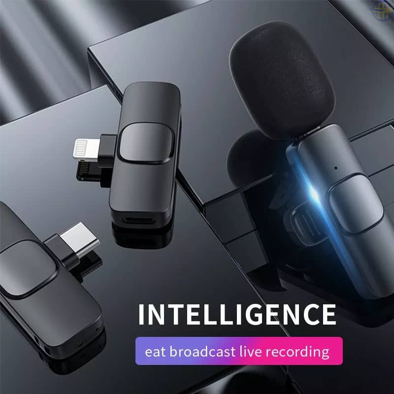 Microphone Lavalier sans fil pour enregistrement Audio et vidéo
